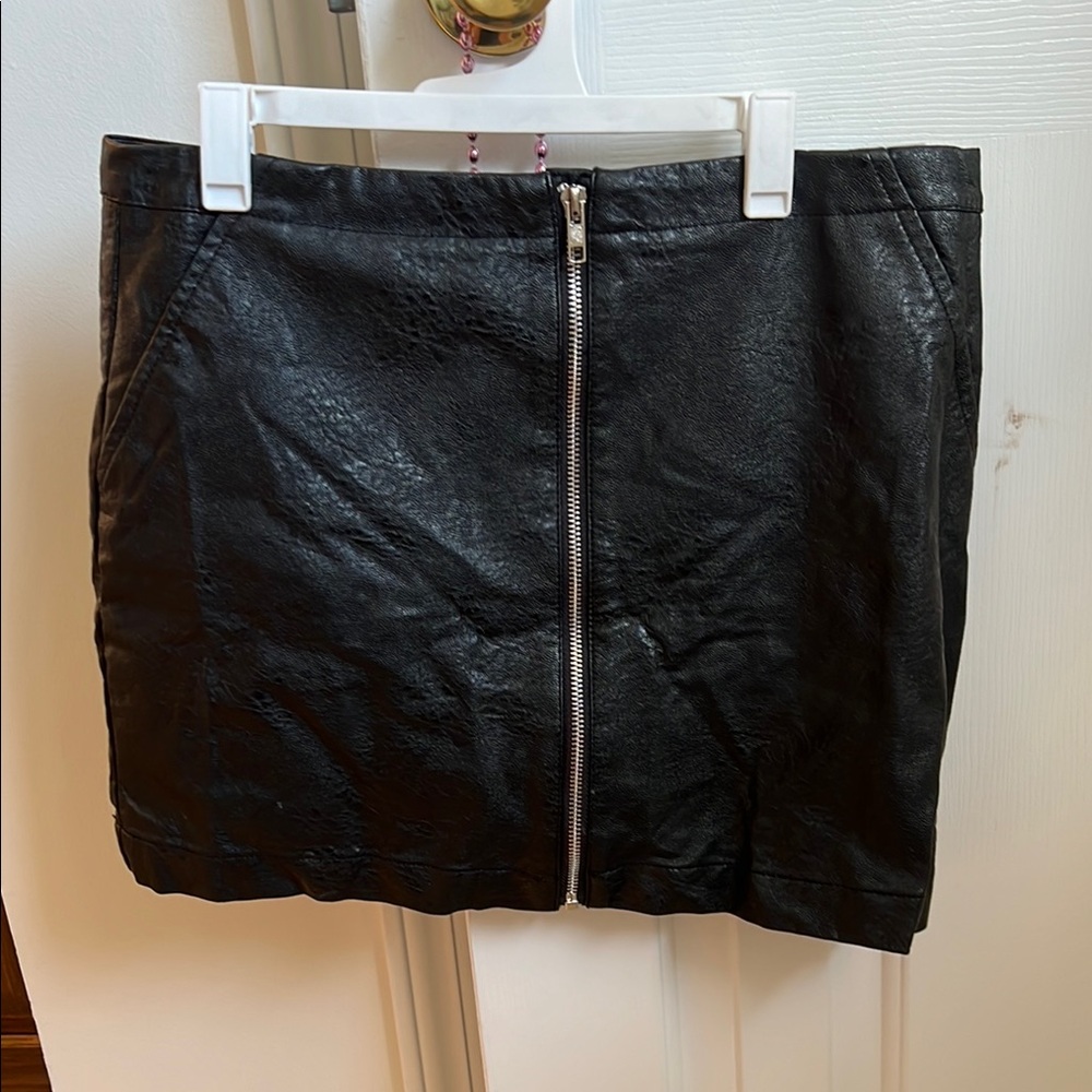 Black Leather Skirt